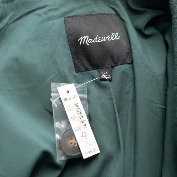 Madewell. Plus size Wool Brushed Dorset Blazer. - Picture 4 of 11